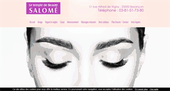 Desktop Screenshot of institut-beaute-salome.com