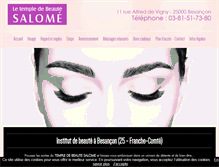 Tablet Screenshot of institut-beaute-salome.com